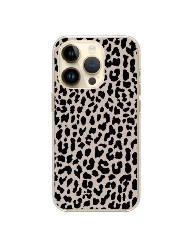 Coque iPhone 14 Pro Leopard Marron - Mary Nesrala
