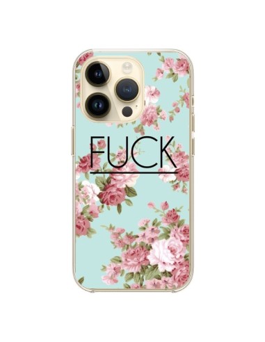 Coque iPhone 14 Pro Fuck Fleurs - Maryline Cazenave
