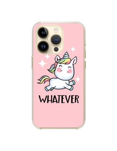 Coque iPhone 14 Pro Licorne Whatever - Maryline Cazenave