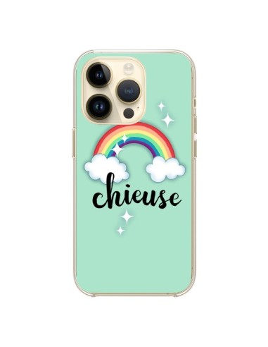 Cover iPhone 14 Pro Chieuse Arcobaleno - Maryline Cazenave