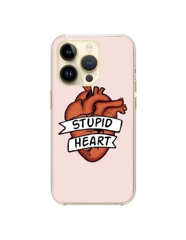 Coque iPhone 14 Pro Stupid Heart Coeur - Maryline Cazenave