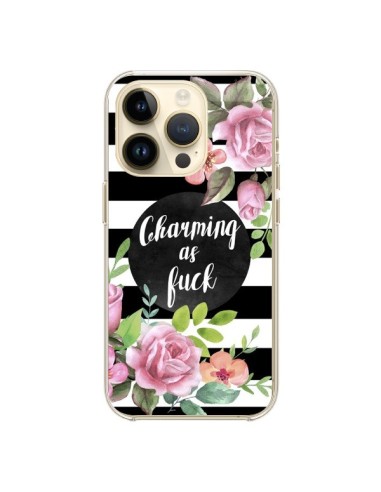 Coque iPhone 14 Pro Charming as Fuck Fleurs - Maryline Cazenave