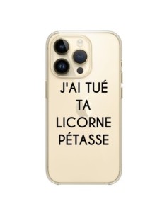 iPhone 14 Pro Case Tué Licorne Pétasse Clear Unicorn -...