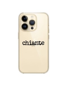 Coque iPhone 14 Pro Chiante Noir Transparente - Maryline...