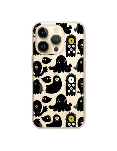 iPhone 14 Pro Case Monsters Pattern Mostri Clear - Maria Jose Da Luz