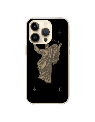 Coque iPhone 14 Pro God Black Drake Chanteur Jeu Cartes - Mikadololo