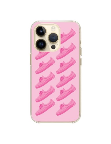 Coque iPhone 14 Pro Pink Rose Vans Chaussures - Mikadololo