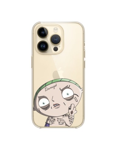 Coque iPhone 14 Pro Stewie Joker Suicide Squad Transparente - Mikadololo