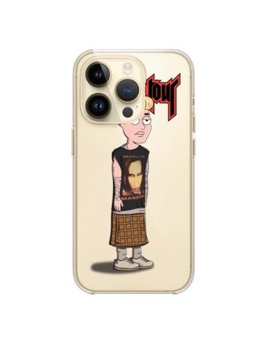 Coque iPhone 14 Pro Bieber Marilyn Manson Fan Transparente - Mikadololo