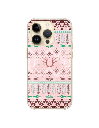 Coque iPhone 14 Pro Amadahy Cerf Azteque - Monica Martinez