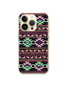 Coque iPhone 14 Pro Black Aylen Azteque - Monica Martinez