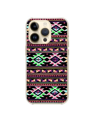 iPhone 14 Pro Case Black Aylen Aztec - Monica Martinez