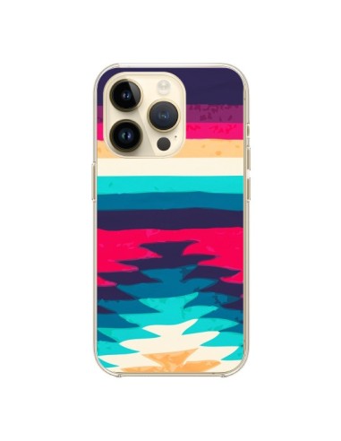 Coque iPhone 14 Pro Surf Azteque - Monica Martinez