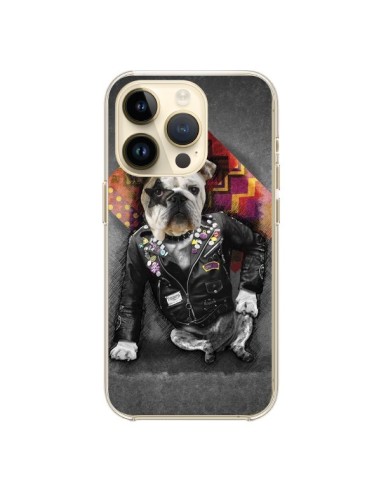 Coque iPhone 14 Pro Chien Bad Dog - Maximilian San
