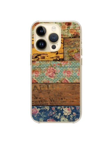 iPhone 14 Pro Case Barocco Style Wood - Maximilian San