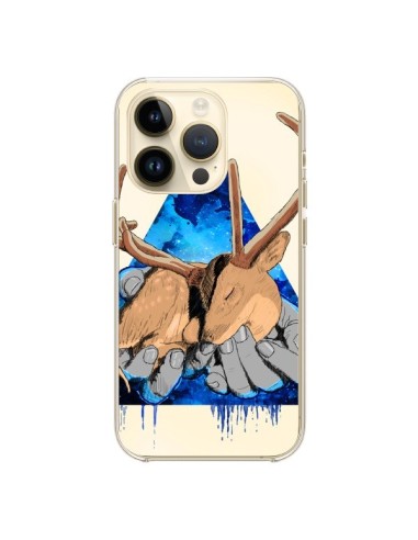 Coque iPhone 14 Pro Cerf Triangle Seconde Chance - Maximilian San