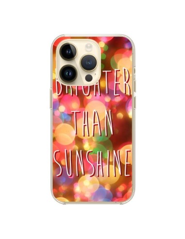 Coque iPhone 14 Pro Brighter Than Sunshine Paillettes - Maximilian San