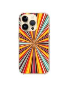 iPhone 14 Pro Case Orizzonte Bandes Multicolors -...