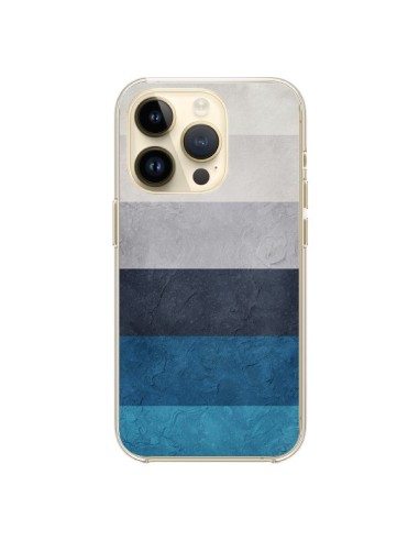 Coque iPhone 14 Pro Bandes Horizontales Greece Hues - Maximilian San