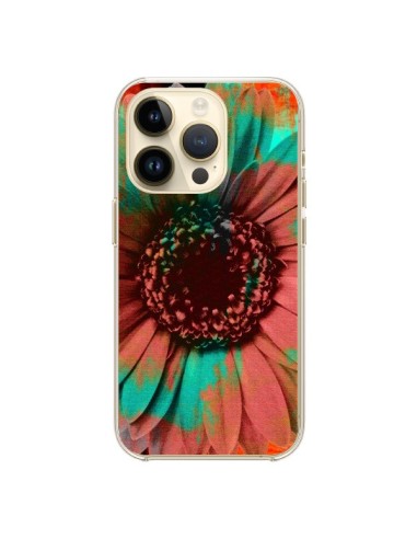 Coque iPhone 14 Pro Tournesol Lysergic Flower - Maximilian San