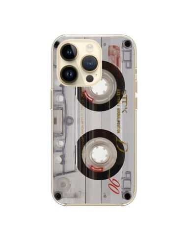Coque iPhone 14 Pro Cassette Transparente K7 - Maximilian San