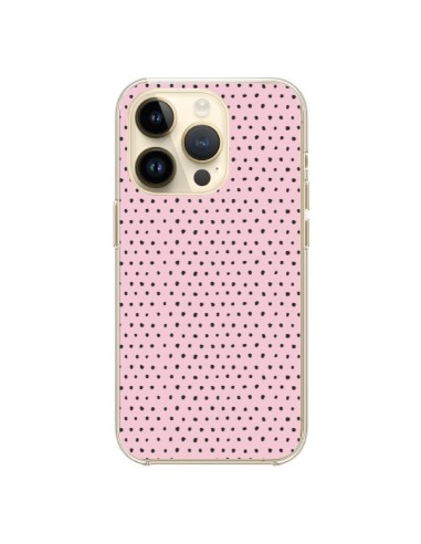 Cover iPhone 14 Pro Artsy Dots Rosa - Ninola Design