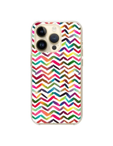 Cover iPhone 14 Pro Chevron Stripes Multicolore - Ninola Design