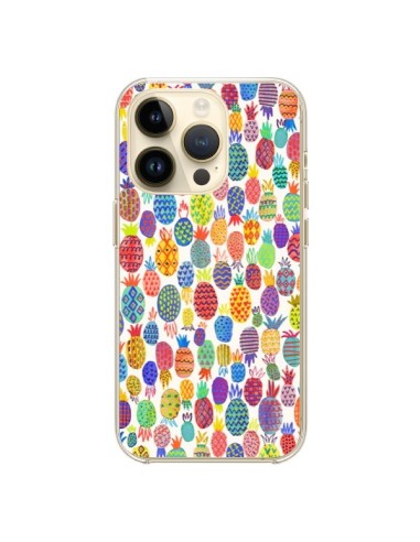 Coque iPhone 14 Pro Cute Pineapples - Ninola Design