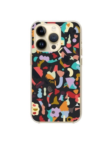 iPhone 14 Pro Case Dreamy Animal Shapes Black - Ninola Design