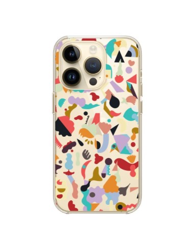 iPhone 14 Pro Case Dreamy Animal Shapes White - Ninola Design