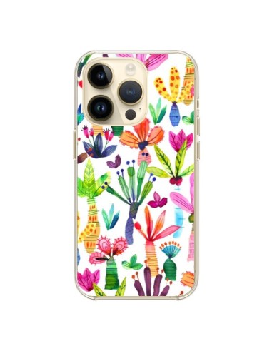 Coque iPhone 14 Pro Overlapped Watercolor Dots - Ninola Design