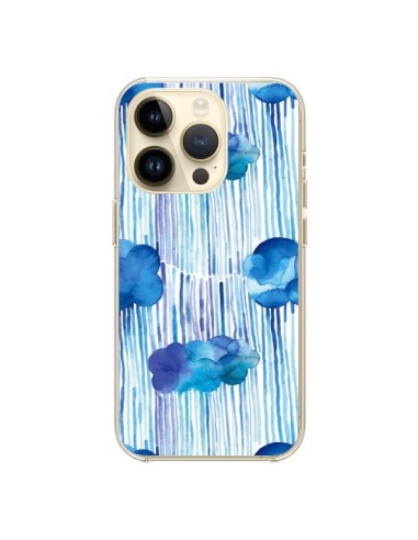 Cover iPhone 14 Pro Rain Stitches Neon - Ninola Design