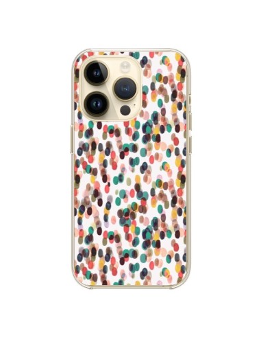 Coque iPhone 14 Pro Rainbow Lace Neon - Ninola Design