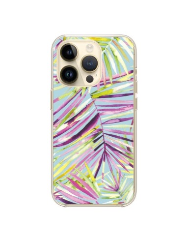 Coque iPhone 14 Pro Tropical Flowers Multicolored - Ninola Design