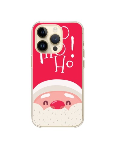 Cover iPhone 14 Pro Babbo Natale Oh Oh Oh Rosso - Nico