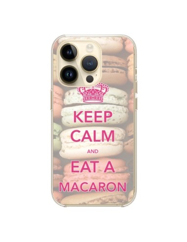 Coque iPhone 14 Pro Keep Calm and Eat A Macaron - Nico