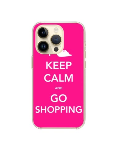 Coque iPhone 14 Pro Keep Calm and Go Shopping - Nico
