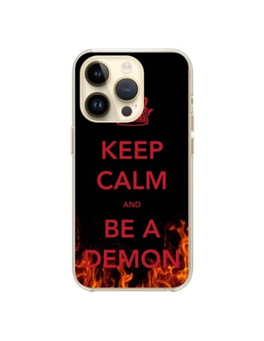 Coque iPhone 14 Pro Keep Calm and Be A Demon - Nico