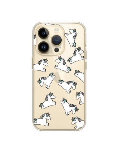 Cover iPhone 14 Pro Unicorno Criniera Trasparente - Nico