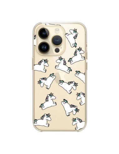 iPhone 14 Pro Case Unicorn mane Clear - Nico