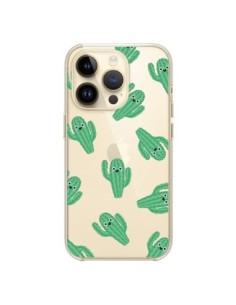 Coque iPhone 14 Pro Chute de Cactus Smiley Transparente -...