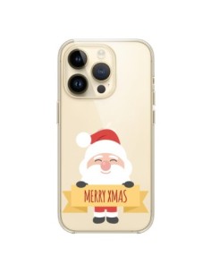 Coque iPhone 14 Pro Père Noël Merry Christmas...