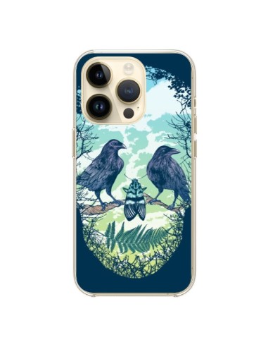 Coque iPhone 14 Pro Tête de Mort Nature - Rachel Caldwell