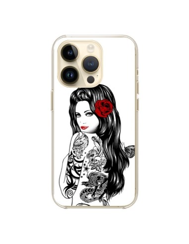 Coque iPhone 14 Pro Tattoo Girl Lolita - Rachel Caldwell