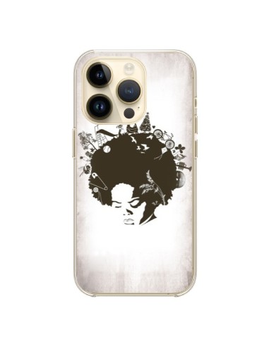 Coque iPhone 14 Pro Childhood Garden Afro - Rachel Caldwell