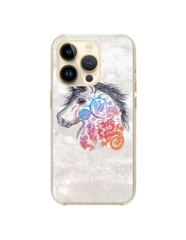 Coque iPhone 14 Pro Licorne Muticolore - Rachel Caldwell