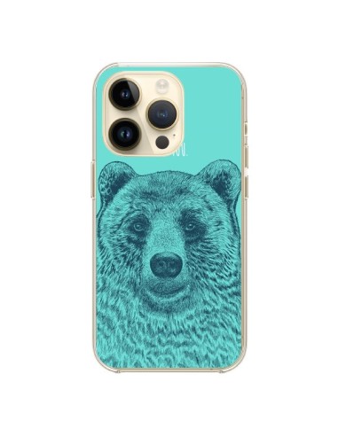 Coque iPhone 14 Pro Bear Ours I like You - Rachel Caldwell