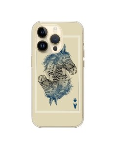 Coque iPhone 14 Pro Cheval Carte Jeu Horse As - Rachel...