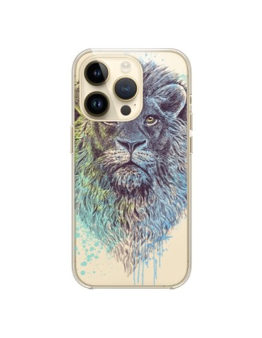 Coque iPhone 14 Pro Roi Lion King Transparente - Rachel Caldwell