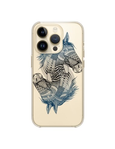 Coque iPhone 14 Pro Cheval Horse Double Transparente - Rachel Caldwell
